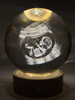 Bola de Cristal Personalizada con Foto — Regalo Grabado 3D