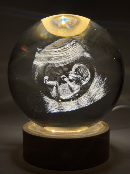 Bola de Cristal Personalizada con Foto — Regalo Grabado 3D