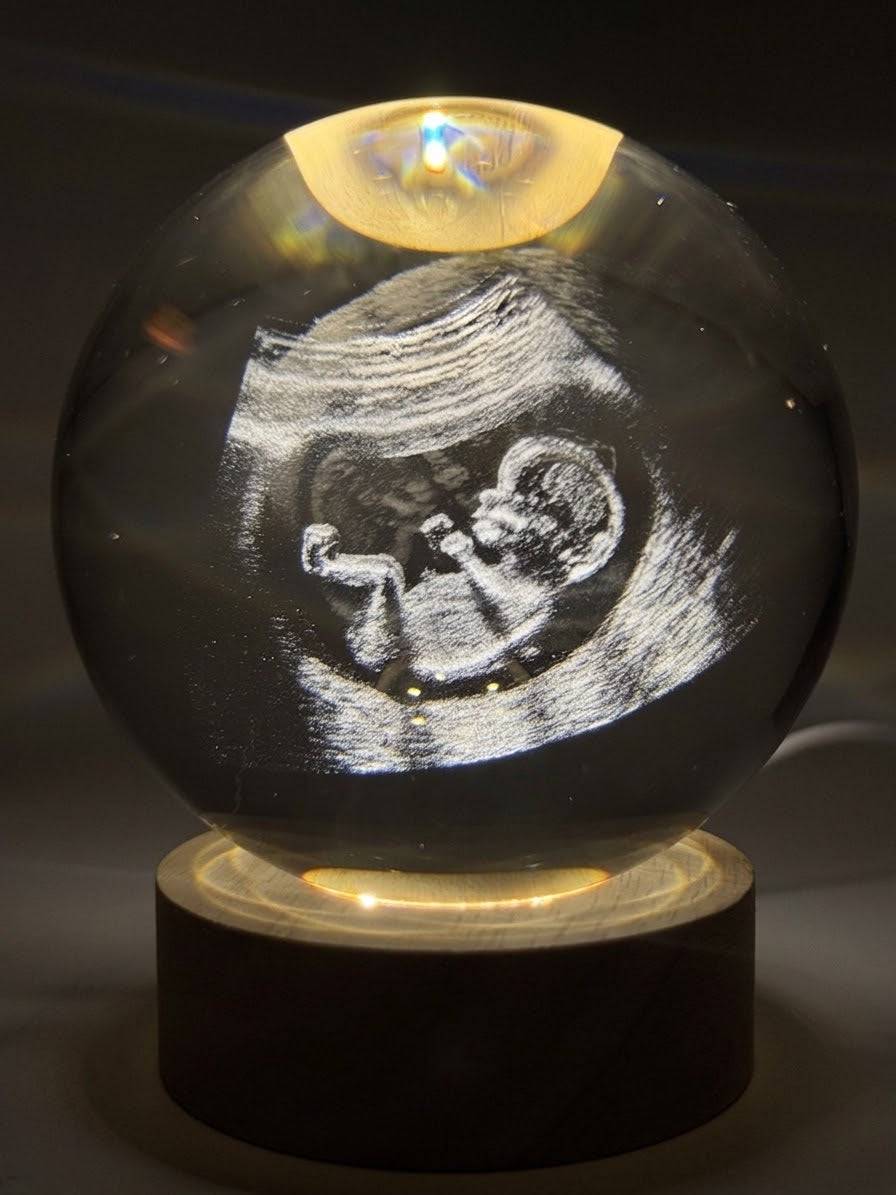 Bola de Cristal Personalizada con Foto — Regalo Grabado 3D